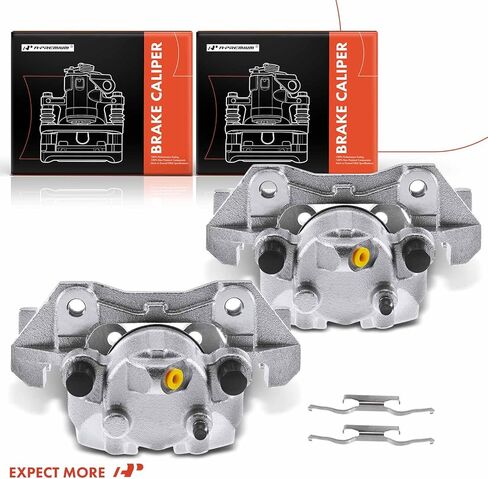 A-Premium Disc Brake Caliper Assembly with Bracket Compatible with Select Ford, Mazda and Mercury Models - Escape 2011-2012, Tribute/Mariner 2011, 2.5L/3.0L - Front Right Passenger Side in Kuwait