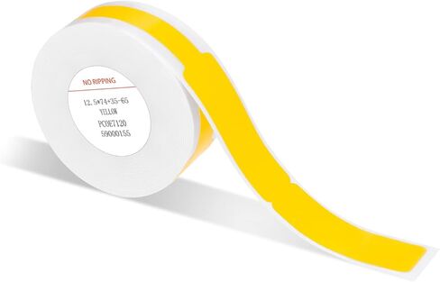 شريط صانع الملصقات jadens لـ d110/d11، ورق طابعة الملصقات المُكيَّف، استبدال ملصقات العناوين القياسية ذاتية اللصق، ملصقات مخصصة للمكتب، 12.5 × 109 مم in Kuwait