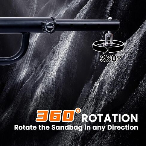 حامل حقيبة شديدة التحمل - حامل كيس رمل مثبت على الحائط قابل للتعديل، حامل كيس ملاكمة شديد التحمل يدور 180 درجة، حامل كيس ملاكمة للمنزل أو صالة الألعاب الرياضية أو النادي، سعة وزن 400 رطل in Kuwait