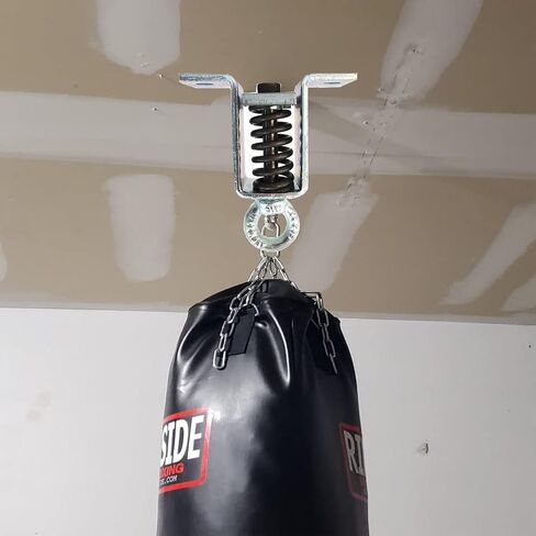 Heavy Bag Hanger, Heavy Punching Bag Hanger Spring,Bag Ceiling Mount Hanger, MMA, Wall Ceiling Mount 360° Rotation Wood Beam Holder Body Weight Strength Training Systems in Saudi Arabia