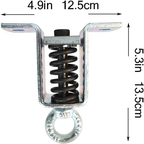 Heavy Bag Hanger, Heavy Punching Bag Hanger Spring,Bag Ceiling Mount Hanger, MMA, Wall Ceiling Mount 360° Rotation Wood Beam Holder Body Weight Strength Training Systems in Saudi Arabia