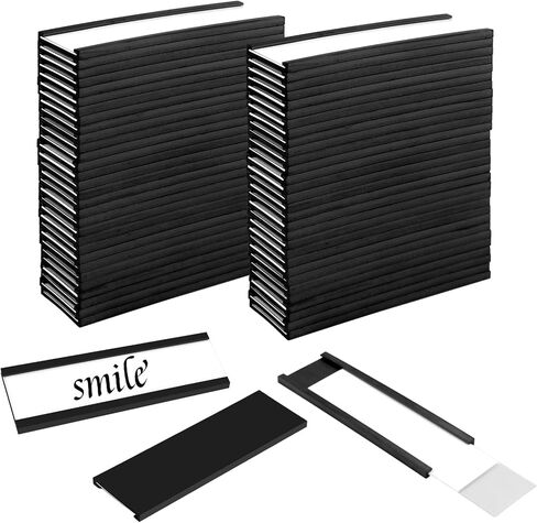 30 Pack Magnetic Label Holders for Metal Racks and Shelves - Includes Protective Films and Replacement Strips in Saudi Arabia