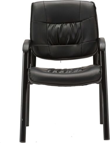 BTEXPERT Premium Leather Office Executive Chair Waiting Room Guest/Reception Side Conference Chair Black in Kuwait