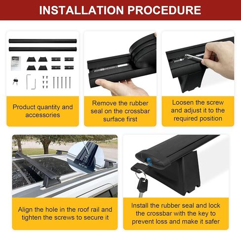 قضبان متقاطعة لرف السقف السميك تناسب 2011-2021 جيب جراند شيروكي، شريط قفل مضاد للسرقة، أقصى تحميل 150 رطل من الألومنيوم على السطح حامل حقيبة الأمتعة والدراجات in Kuwait