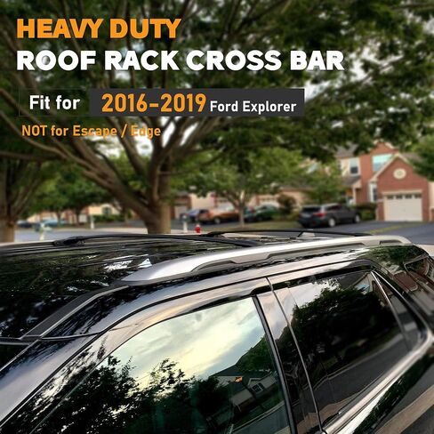 Heavy Duty 220lbs Roof Rack Cross Bar Fit for Ford Explorer 2016 2017 2018 2019 Roof Rack Cross Bars All Aluminum Roof Rack Rail Crossbars Cargo Bars Rooftop (Not Fit for Escape/Edge) in Saudi Arabia