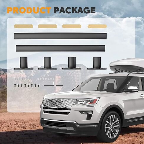 Heavy Duty 220lbs Roof Rack Cross Bar Fit for Ford Explorer 2016 2017 2018 2019 Roof Rack Cross Bars All Aluminum Roof Rack Rail Crossbars Cargo Bars Rooftop (Not Fit for Escape/Edge) in Saudi Arabia