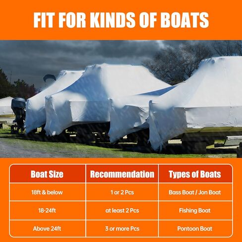 عمود دعم غطاء القارب من ATMOREA، قطعة واحدة من غطاء القارب الفولاذي تلسكوبي SPCC قابل للتعديل من 20 بوصة إلى 74 بوصة مع 3 أشرطة حزام للعائم، قارب جون، قارب بهيكل على شكل حرف V in Kuwait