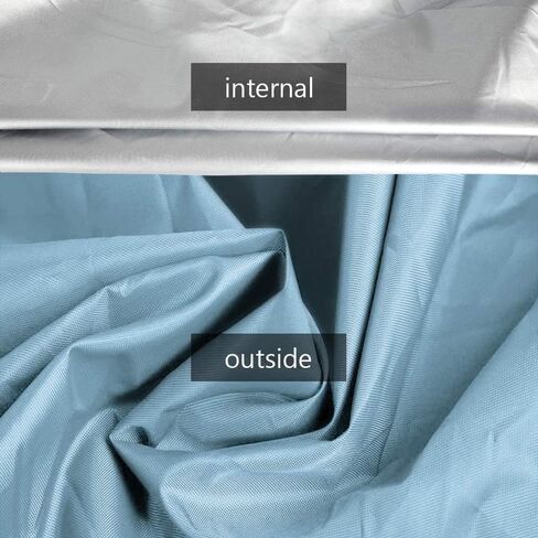 7.8-18ft Waterproof Kayak Canoe Cover-Storage Dust Cover UV Protection Sunblock Shield for Fishing Boat/Kayak/Canoe 7 Sizes [Choose Color] (Silver(Upgraded), Suitable for 13.8-15ft Kayak) in Saudi Arabia