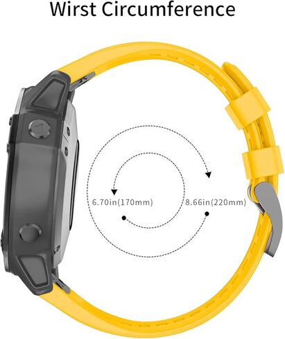hellosy متوافق مع سوار ساعة Garmin Fenix ​​5/Garmin Fenix ​​6، سوار ساعة Quickfit 22 مم بديل لساعة Garmin 935/945/Instanct/Fenix ​​7/Approach S60/Approach S62 in Kuwait