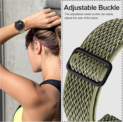Olytop for Garmin Instinct/Instinct 2 Solar Watch Bands, 22mm Soft Elastic Nylon Ultra-light Wristband Stretchy Replacement Strap Men Women for Garmin Instinct Tactical/Esports/Solar/Tide, 3 Pack in Saudi Arabia