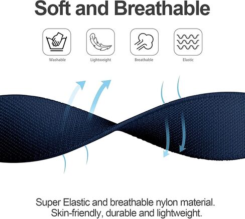 Olytop for Garmin Instinct/Instinct 2 Solar Watch Bands, 22mm Soft Elastic Nylon Ultra-light Wristband Stretchy Replacement Strap Men Women for Garmin Instinct Tactical/Esports/Solar/Tide, 3 Pack in Kuwait