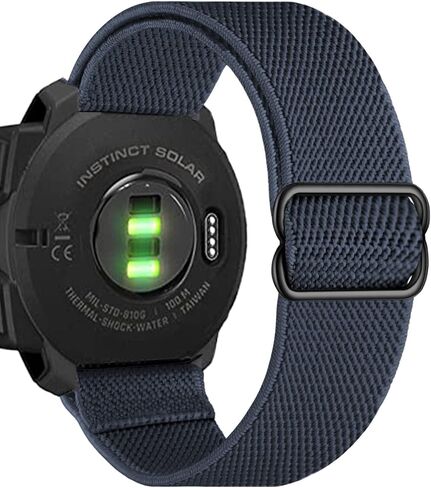 Olytop for Garmin Instinct/Instinct 2 Solar Watch Bands, 22mm Soft Elastic Nylon Ultra-light Wristband Stretchy Replacement Strap Men Women for Garmin Instinct Tactical/Esports/Solar/Tide, 3 Pack in Kuwait