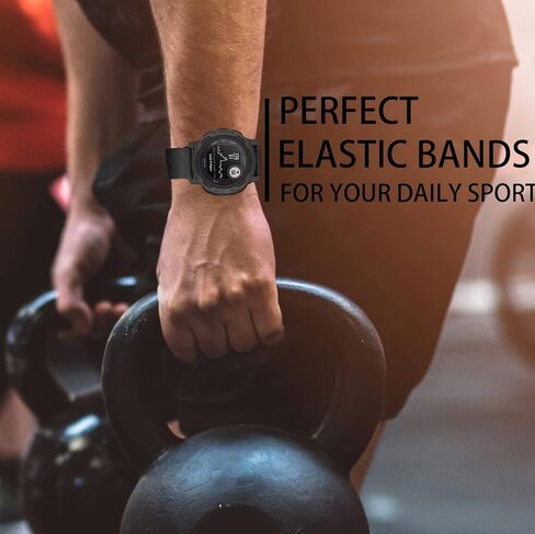 Olytop for Garmin Instinct/Instinct 2 Solar Watch Bands, 22mm Soft Elastic Nylon Ultra-light Wristband Stretchy Replacement Strap Men Women for Garmin Instinct Tactical/Esports/Solar/Tide, 3 Pack in Kuwait