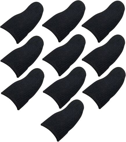 10 Pcs Thumb Fingers Protector Finger Sleeve Finger Protectors Game Controller Finger Cover Anti Sweat Finger Gaming Thumb Cover Finger Gloves Gaming Accessories Mobile Grip Flat in Saudi Arabia