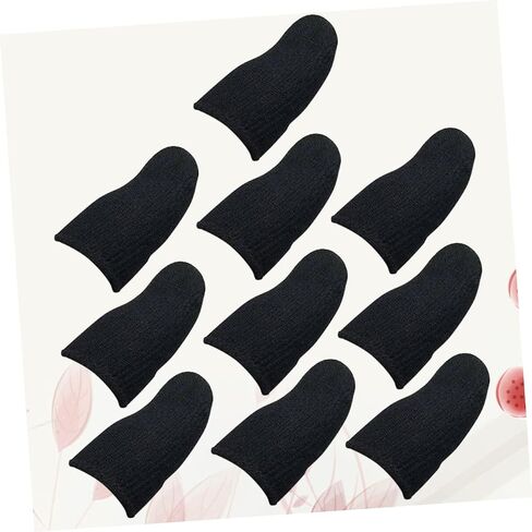10 Pcs Thumb Fingers Protector Finger Sleeve Finger Protectors Game Controller Finger Cover Anti Sweat Finger Gaming Thumb Cover Finger Gloves Gaming Accessories Mobile Grip Flat in Saudi Arabia