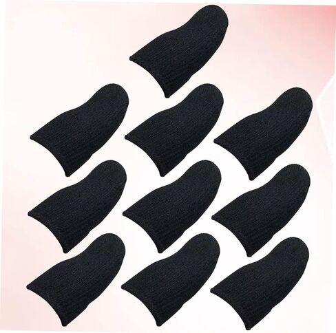 10 Pcs Thumb Fingers Protector Finger Sleeve Finger Protectors Game Controller Finger Cover Anti Sweat Finger Gaming Thumb Cover Finger Gloves Gaming Accessories Mobile Grip Flat in Saudi Arabia
