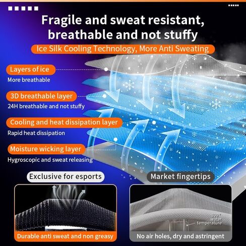 Gaming Gloves, Anti-Sweat Breathable Touch Finger Game Glove Finger Highly Sensitive Covers in Kuwait