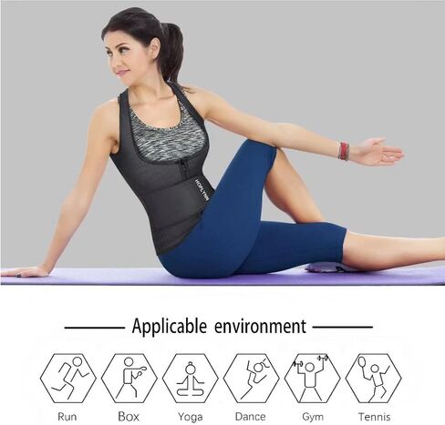 Neoprene Sauna Sweat Waist Trainer Corset Trimmer Vest for Women Tummy Control, Waist Cincher Body Shaper in Kuwait