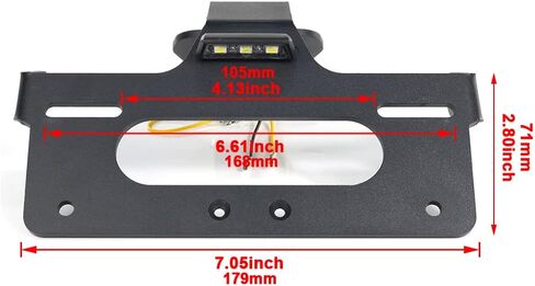 Xitomer Tail Tidy Fit for Tiger 660 Sport 2022-2023، مزيل الحاجز مع ضوء LED، متوافق مع إشارة الانعطاف OEM/Stock in Kuwait