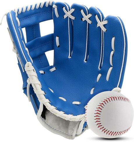 قفاز البيسبول والكرة للأطفال الشباب، قفاز الكرة اللينة 10.5 ''-11.5''، قفاز البيسبول لليد اليسرى، رمي اليد اليمنى (10.5 بوصة) in Kuwait