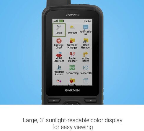 Garmin GPSMAP 66s, Handheld Hiking GPS with 3" Color Display and GPS/GLONASS/Galileo Support (Renewed) in Saudi Arabia