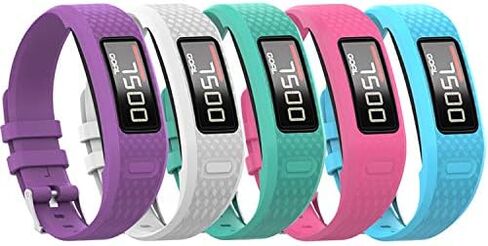 QGHXO Band for Garmin Vivofit 1 / Vivofit2, Soft Silicone Replacement Watch Band Strap for Garmin Vivofit 1 / Vivofit 2 Activity Tracker, Small, Large, Ten Colors in Kuwait