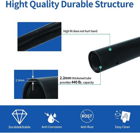 عمود رقص ثابت دوار من UMEKEN، قابل للنقل وقابل للتعديل 45 ملم، عمود رقص للمنزل والنادي والحفلات، عمود راقص للمبتدئين والمحترفين بسعة وزن 440 رطل in Saudi Arabia