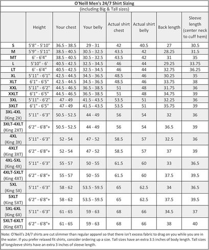 قميص O'Neill Wetsuits الرجالي O'neill 24-7 Traveler UPF 30+ بأكمام طويلة للشمس in Kuwait