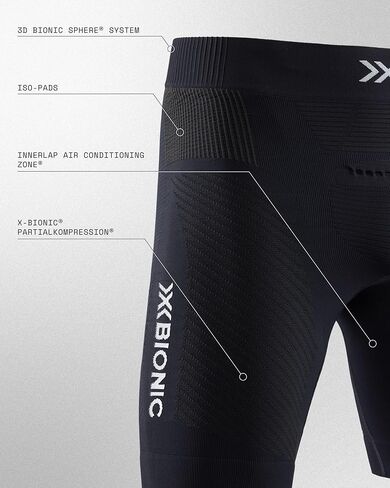 شورت الجري X-Bionic® Invent 4.0 للرجال للركض واللياقة البدنية في الهواء الطلق in Kuwait