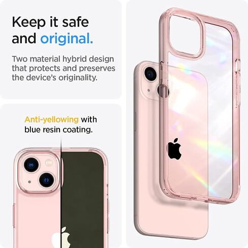 Spigen Ultra Hybrid [Anti-Yellowing Technology] Designed for iPhone 13 Case (2021) - Crystal Clear in Kuwait