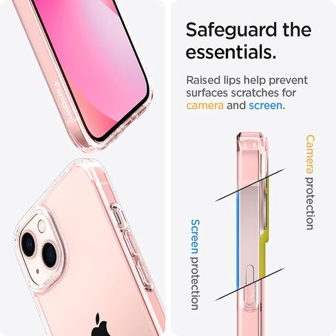 Spigen Ultra Hybrid [Anti-Yellowing Technology] Designed for iPhone 13 Case (2021) - Crystal Clear in Kuwait