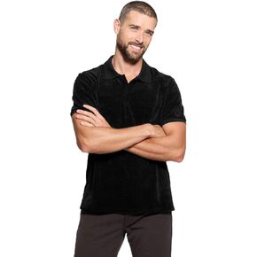 GUESS Men's Parker Velour Stripe Polo