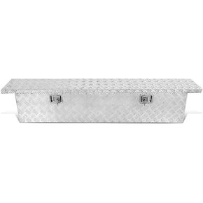 DNA MOTORING Truck Tool Box Lockable Storage Box, Truck Bed Tool Box Truck Bed Organizer Aluminum Truck Tool Boxes for Bed of Truck, w/Lock & Keys, 69.25" L x 11.5" W x 13.75" H, TBOX-T3-69-ALU