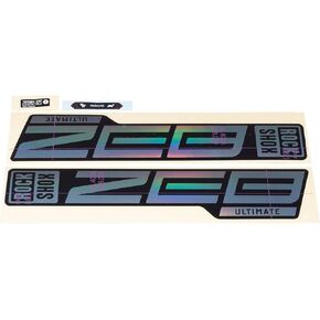 SRAM RockShox Fork Decal Kit - Zeb Ultimate, 27/29", Gloss Rainbow Foil/High Gloss Black