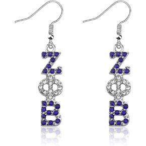 CENWA Sorority Gift 1920 Zeta Greek Gift Finer Women Zircon Sorority Earrings Sisterhood Graduation Jewelry Gift