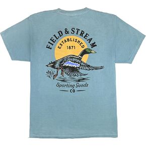 Field & Stream Mallard Tee Shirt Ice Blue