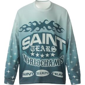 قميص Arnodefrance بأكمام طويلة وطباعة جرافيك عتيقة للجنسين من Arnodefrance، قمصان قطنية بأكمام طويلة in Kuwait