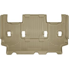 Husky Liners Weatherbeater Floor Mats | Fits 2007-2017 Ford Expedition; Lincoln Navigator | 3rd Row, 1-pc Tan - 14323