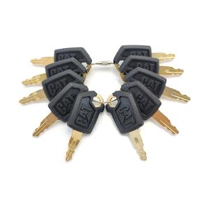 10PCS Ignition Keys 5P8500 5P-8500 for Caterpillar CAT Heavy Equipment Backhoes Skidsteers Loaders Graders Excavators Dozers 0964753 0966198 8V4404 9G2777 980K 980H 416C 248B