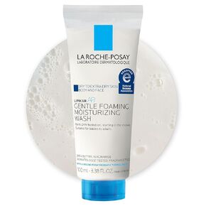 La Roche Posay Lipikar Wash AP+ Body & Face Wash with Pump, Gentle Daily Cleanser with Shea Butter & Niacinamide for Extra Dry Skin, Allergy Tested