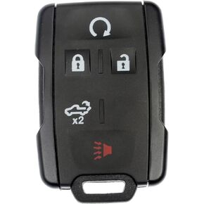 SmartKeySolution Remote Start Key Fob Control 5btn Lift Gate for Chevrolet Silverado GMC Sierra (M3N-32337200)