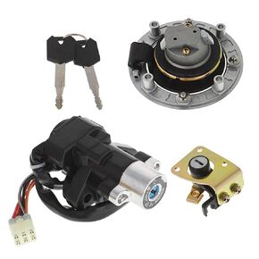 Ignition Switch Gas Cap Cover Seat Lock Key Replacement for Suzuki GSX 600 750 GSX600 GSX750 1998-2006 GSXR600 GSXR750 1993-2000