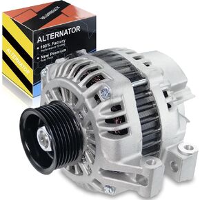 Alternator Fit For:-Honda CRV 2002 2003 2004 2005 2006 SE EX LX 2.4L L4, For:-Acura RSX 2002-2006 BASE TYPE-S 2.0L L4, 12V 90A 7-Groove Clutch Pulley, Replace 31100-PND-004 31100PNC004