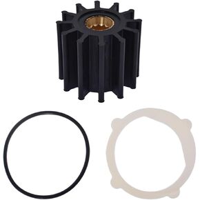 Water Pump Impeller 09-812b-1 Impeller Service Kit Replacement for Johnson F6B-9 102480501 Indar Monsoon Volvo Penta Yanmar