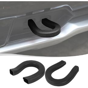 Voodola لسيارة Chevy Silverado 2014-2024 غطاء خطاف سحب أمامي للسيارة متوافق مع سيارة شيفروليه سيلفرادو 2014-2024 (أسود، قطعتان) in Kuwait