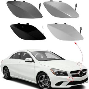 غطاء خطاف سحب المصد الأمامي لسيارة Mercedes Benz CLA Class W117 CLA200 2014 2015 2016 غطاء عين سحب الجانب الأيمن للراكب A1178850622 (أسود)
