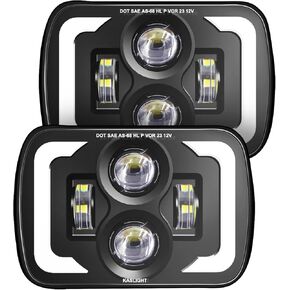 2025 DOT High Lumens H6054 Led Headlights 5x7 7x6 Led Headlight Anti-glare DRL Turn Signal Hi/Low Sealed Beam For Jeep Cherokee XJ Wrangler YJ Ford Chevy GMC Toyota Nissan Dodge etc