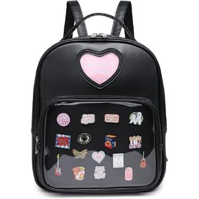 Ita Bag Backpack Heart Shaped Purse JK Uniform School Bags for Anime Pins Display with Insert