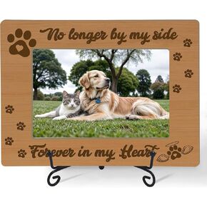 Pet Frames In Loving Memory, Pet Memorial Frame, Dog Memorial Gifts For Loss Of Dog Cat, Cat Picture Frame Dog Picture Frame (4x6 Horizontal) -S18