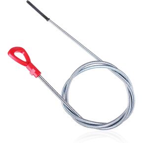 1 PC Car Transmission Dipstick with Hole, 4.0Ft Waterproof Metal Vehicle Engine Oil Indicator Tool Replacement Accessories OEM #140589152100 Compatible with Mercedes-Benz (Red)